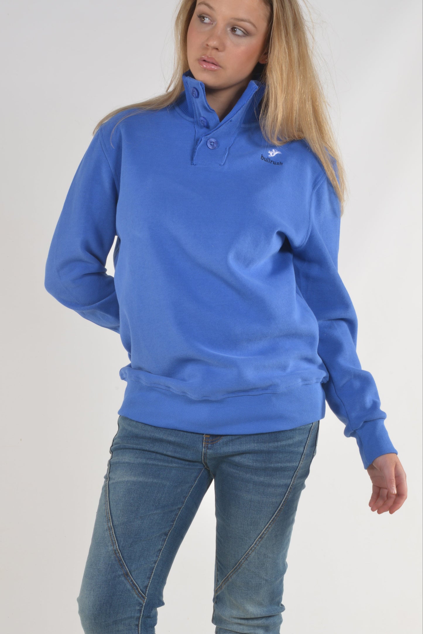 3 BUTTON SWEAT 24-Cobalt (unisex)