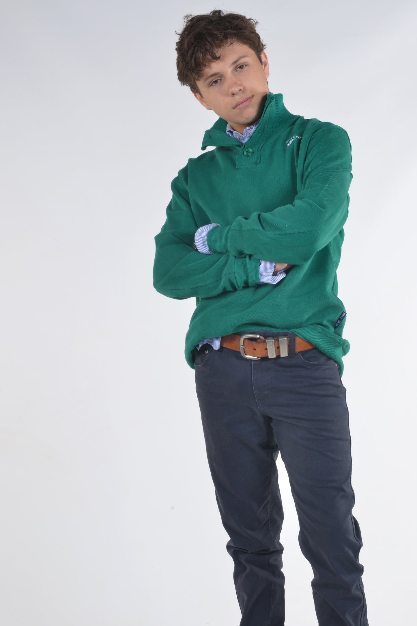 3 BUTTON SWEAT Green (unisex)