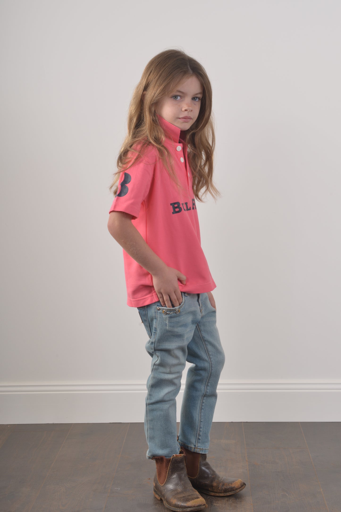 BULLRUSH POLO TOP YOUTH- Pink