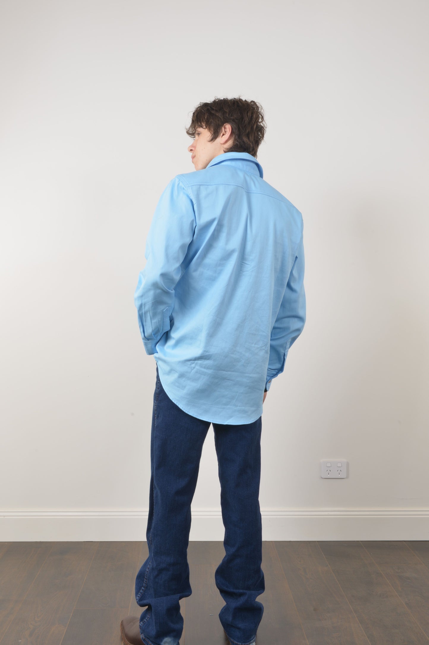 HEAVY WEIGHT PRAIRIE SHIRT (unisex) - Baby Blue