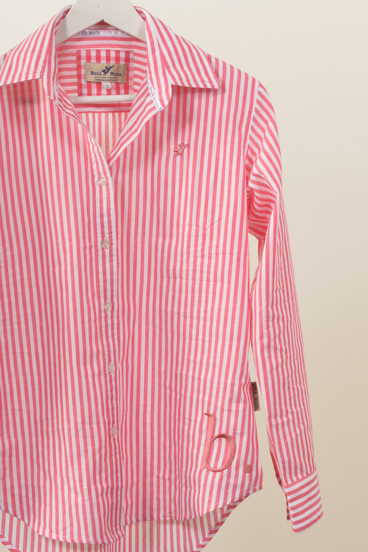 PENOLA 5mm PINSTRIPE SHIRT- Pink