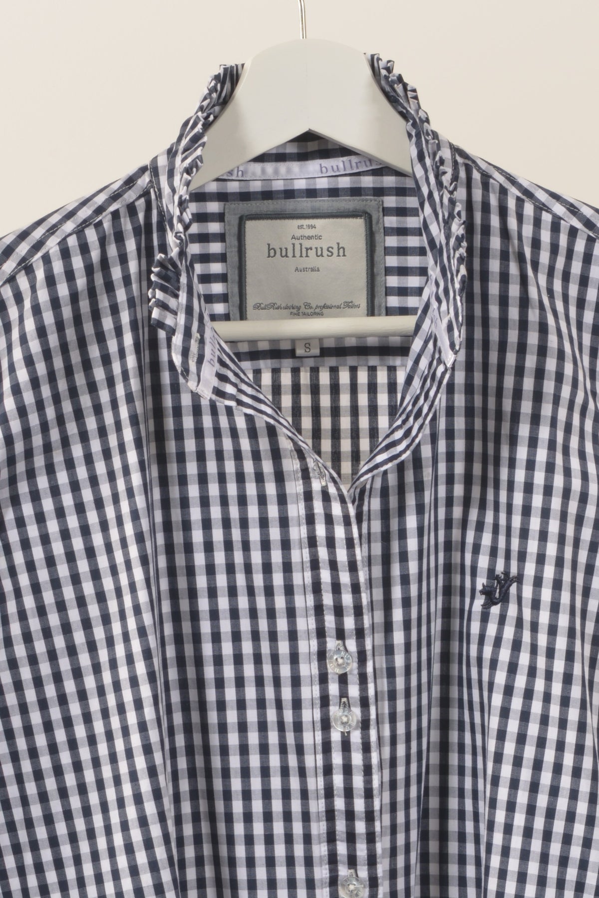 COLLINGROVE GINGHAM SHIRT- Navy