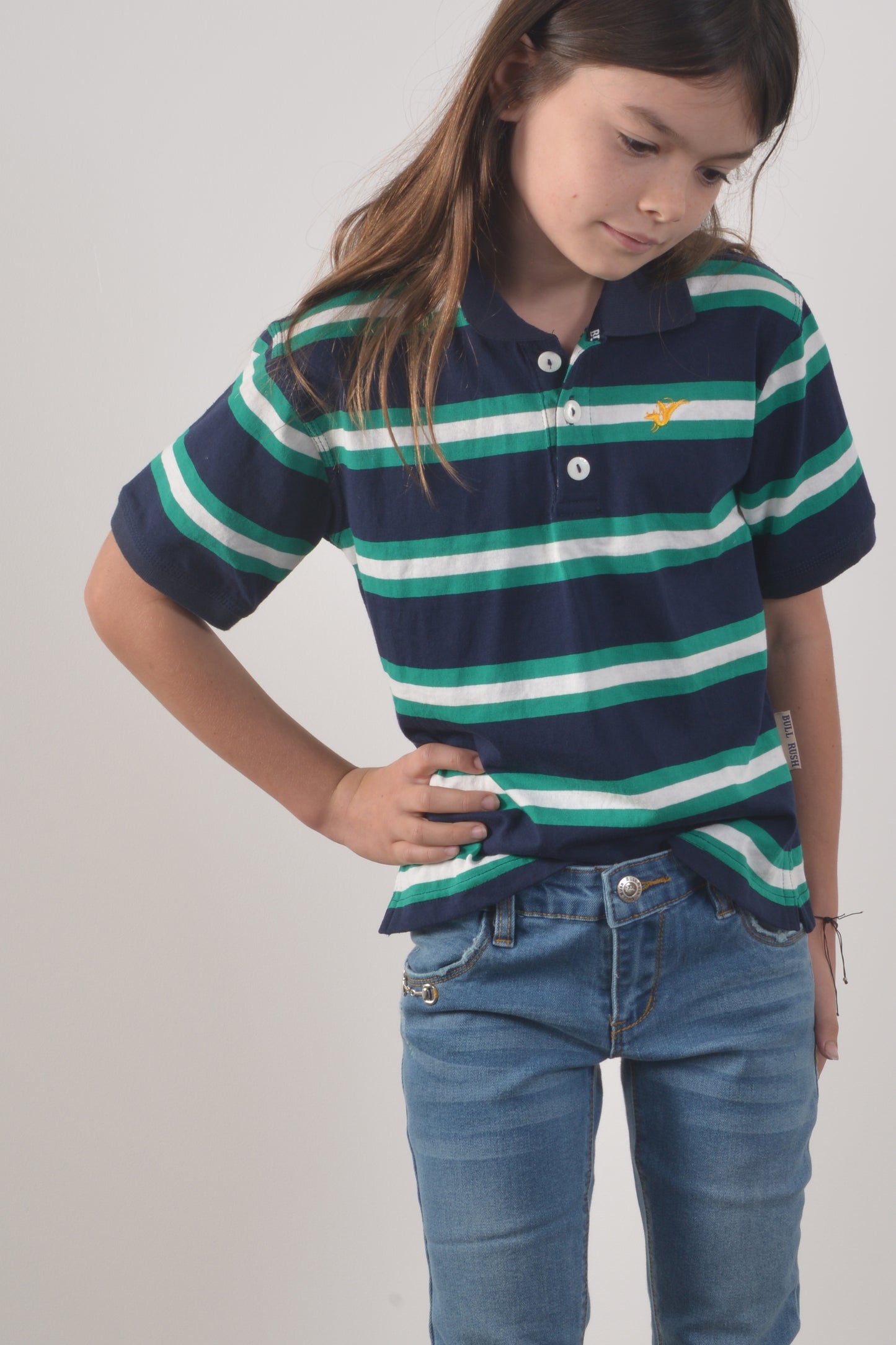 POLO STRIPE CHILDRENS- Navy