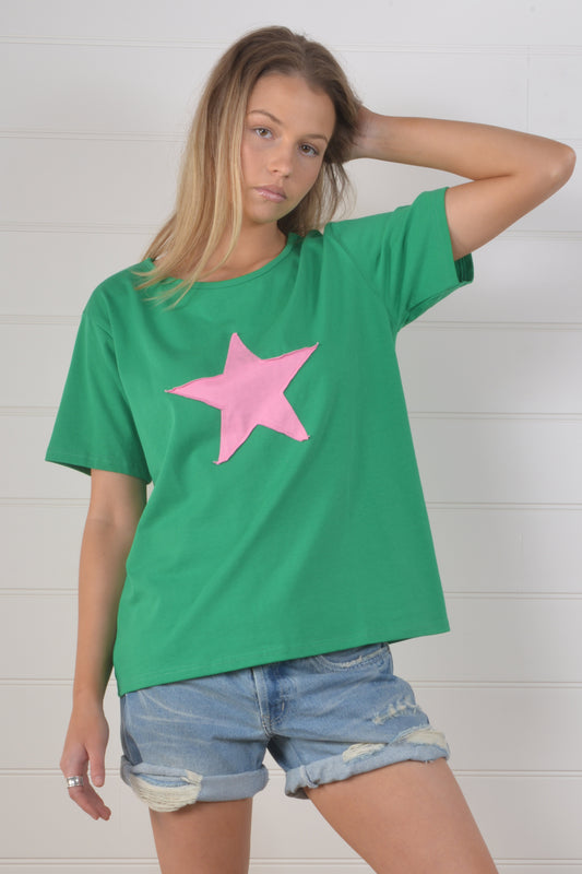 STAR SILHOUETTE TEE- Green