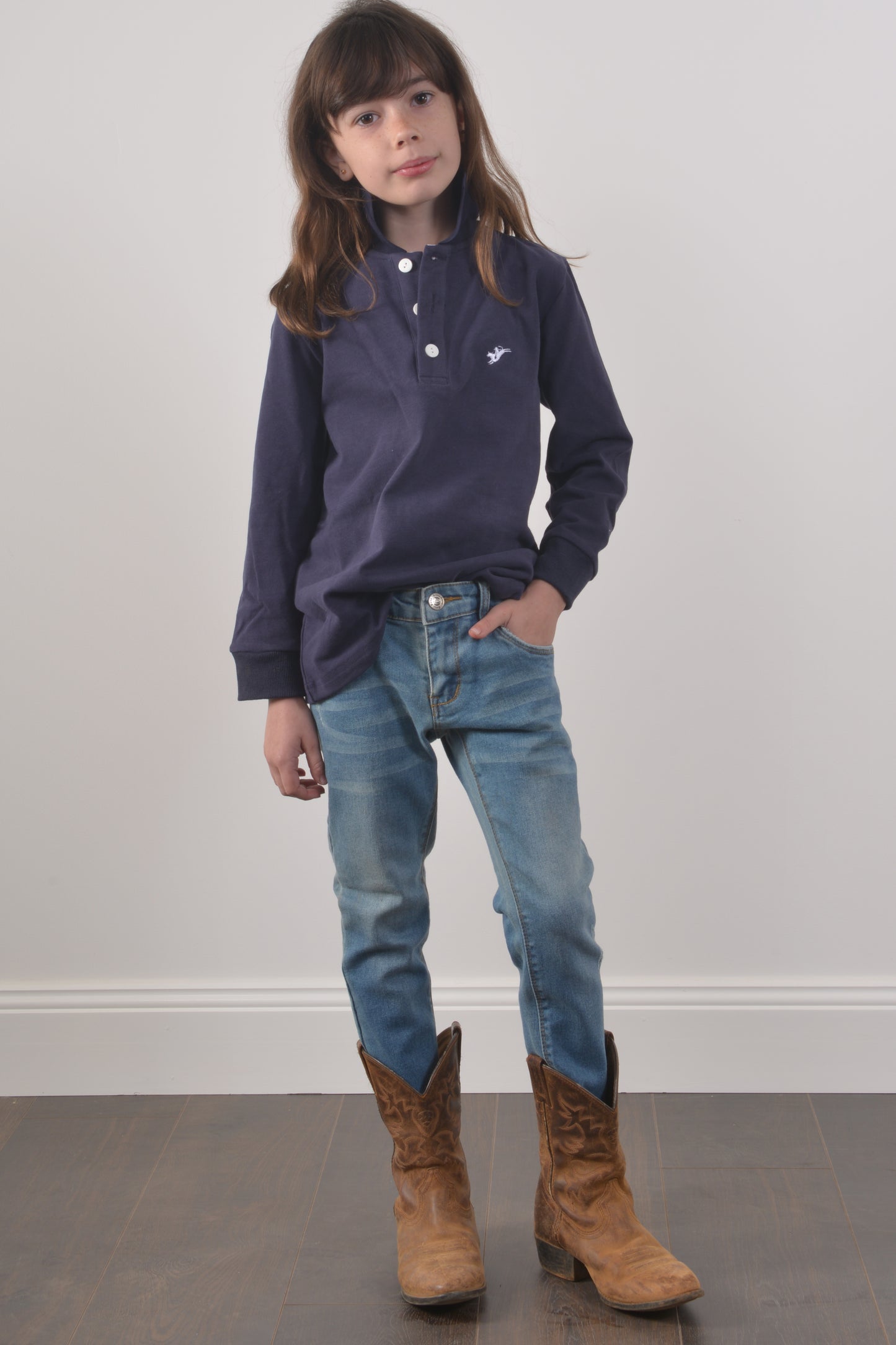 POLO IN THE AUTUMN- YOUTH- Navy