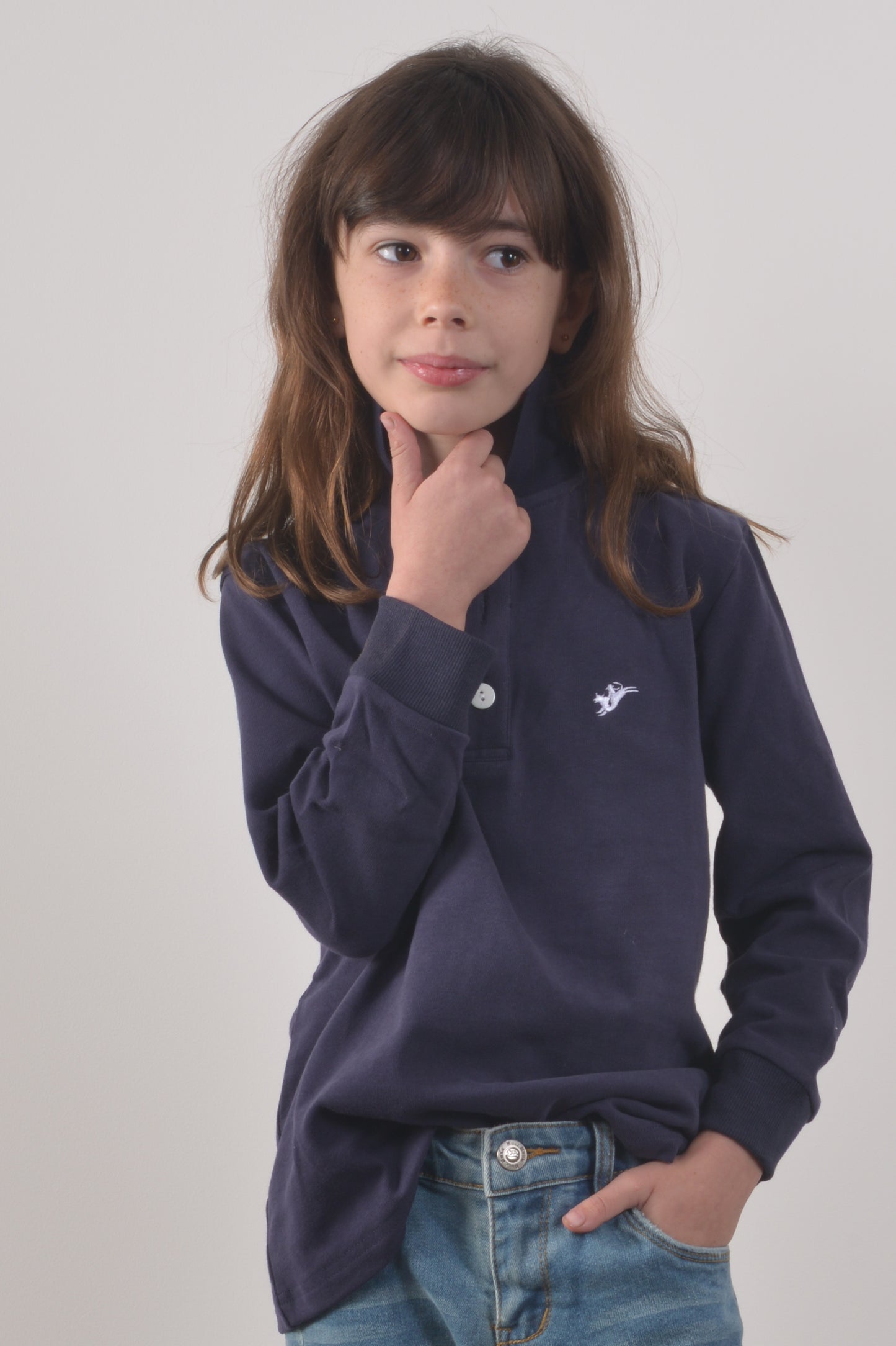 POLO IN THE AUTUMN- YOUTH- Navy
