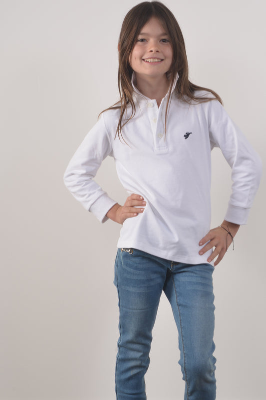 POLO IN THE AUTUMN- YOUTH- White