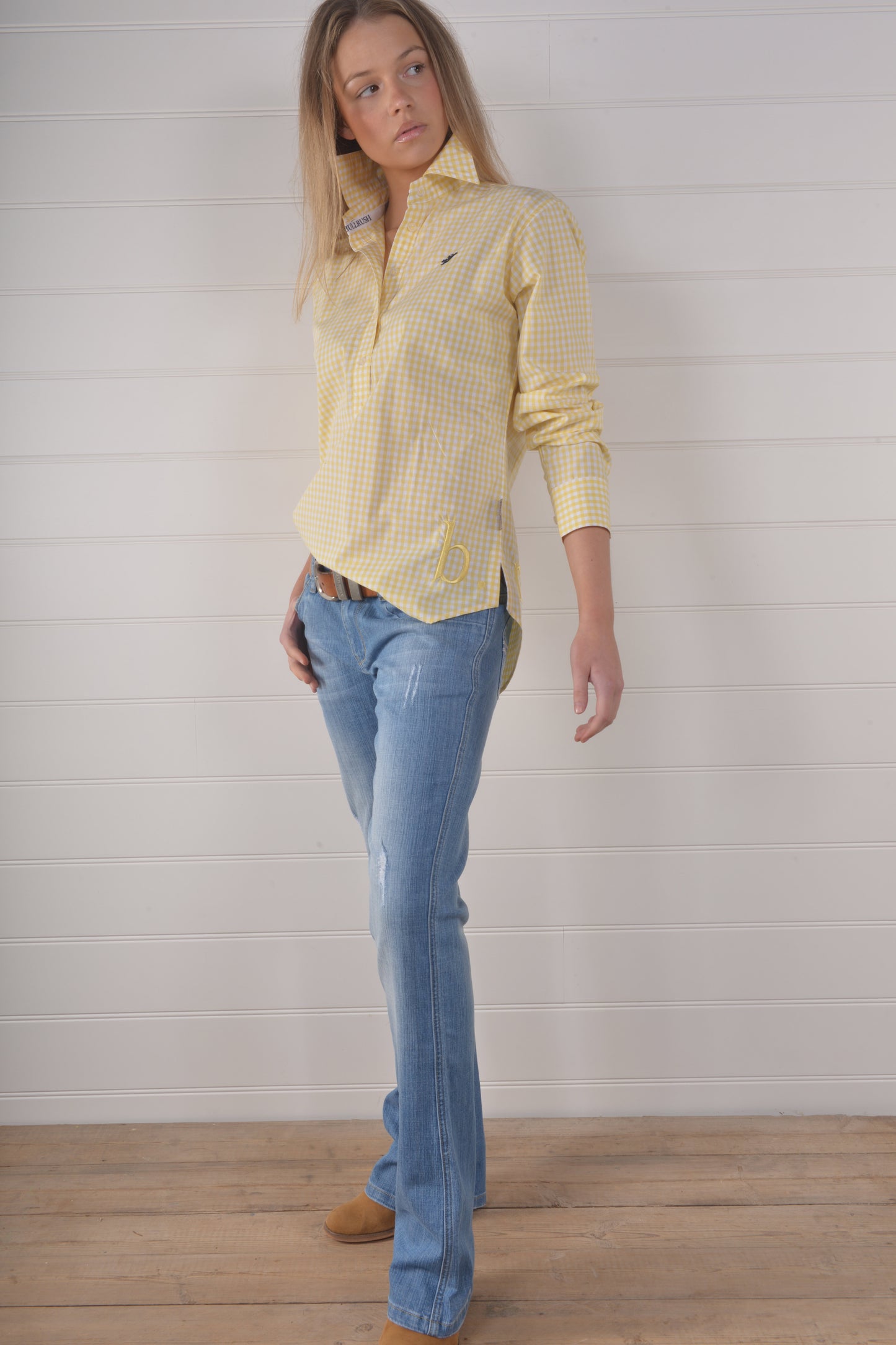 SEASCAPE BLAIR GINGHAM SHIRT- Yellow