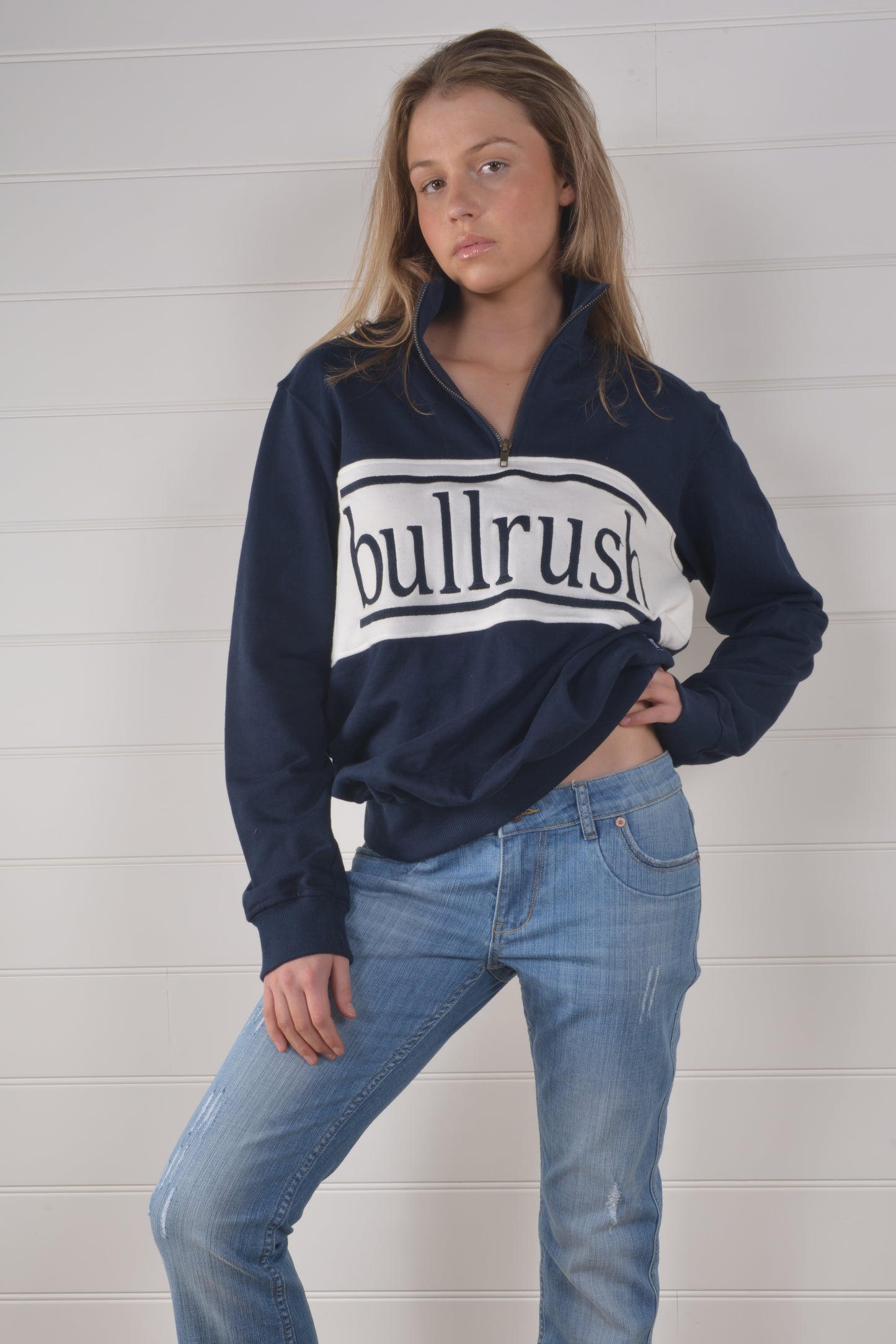 ZIP SWEAT 25- NAVY