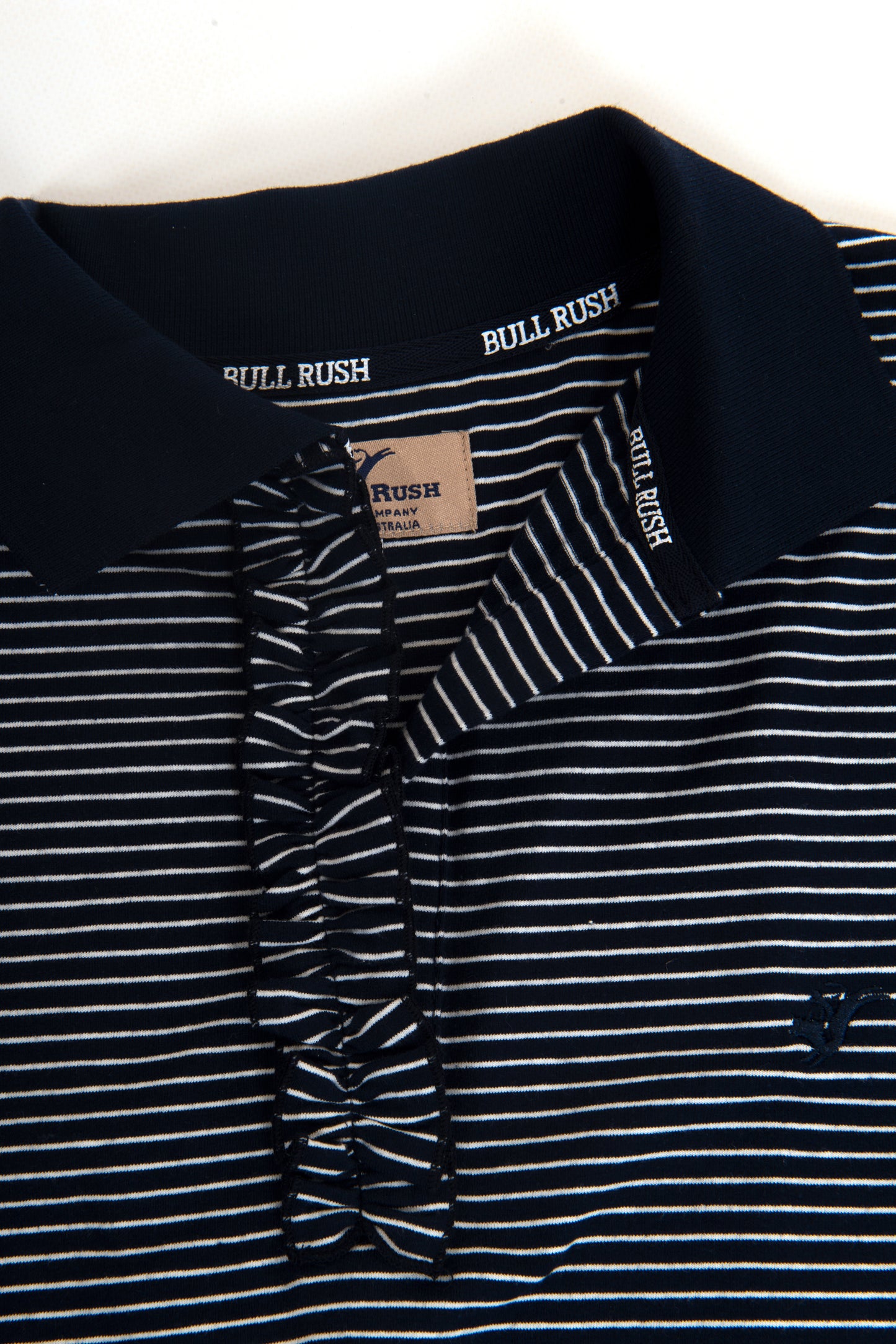 EYRE POLO-Navy Stripe