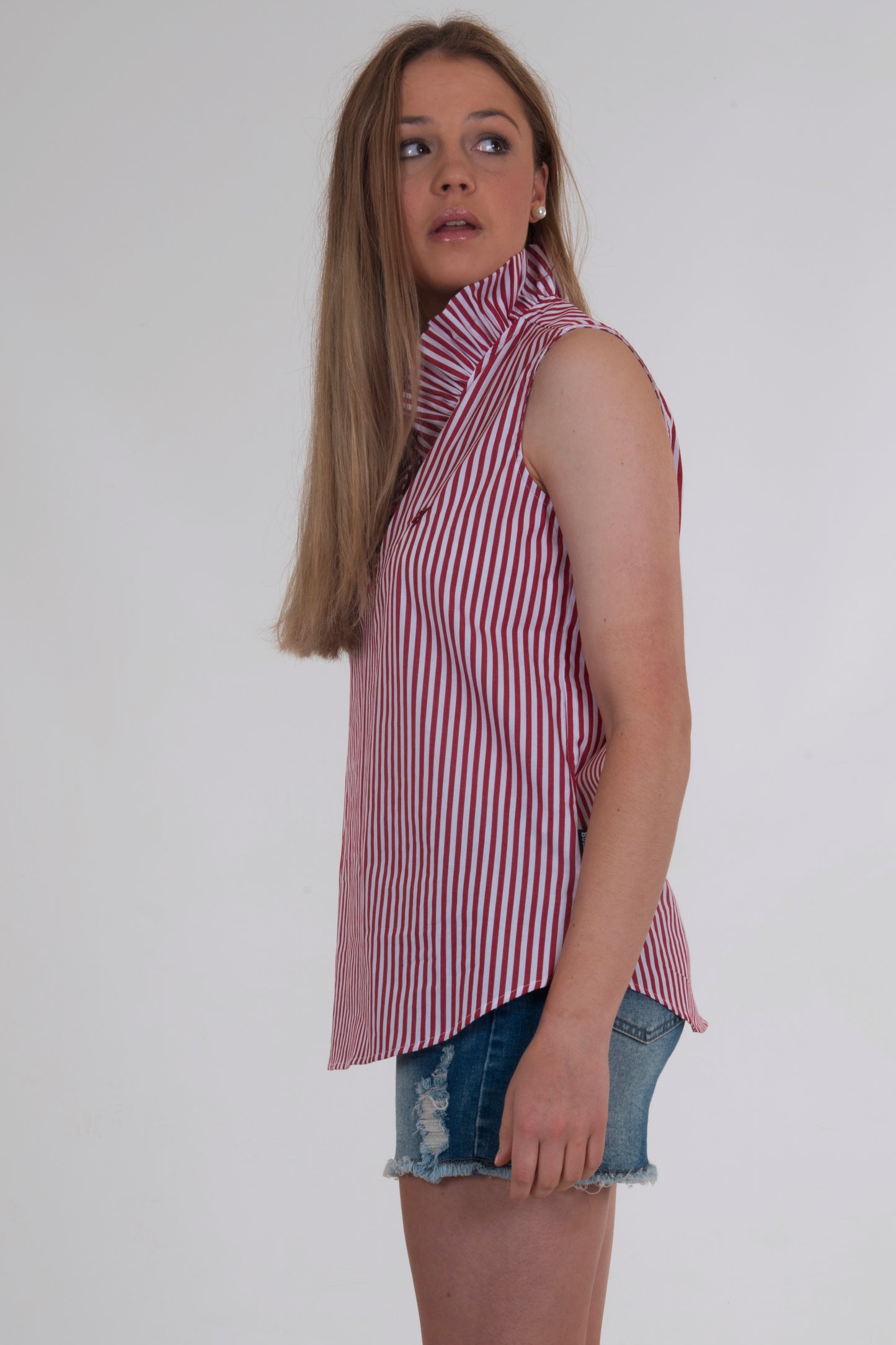 MEGHAN RUFFLE SHIRT