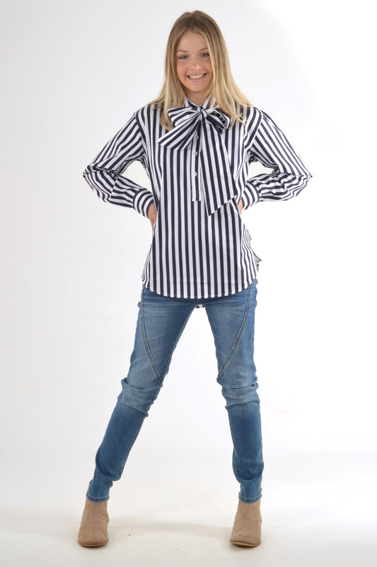 TIE STRIPE SHIRT
