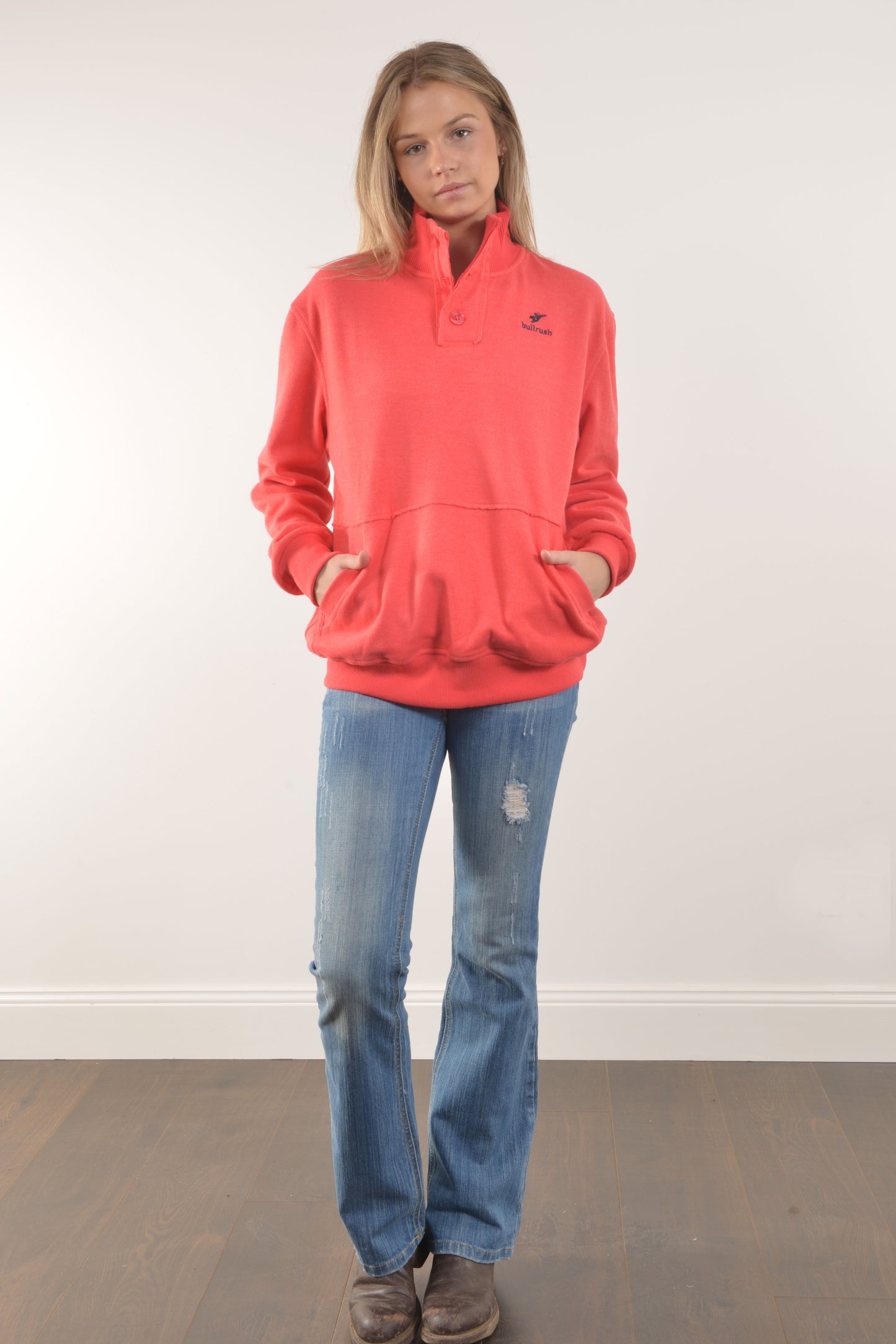 3 BUTTON SWEAT 26- Red (UNSEX)