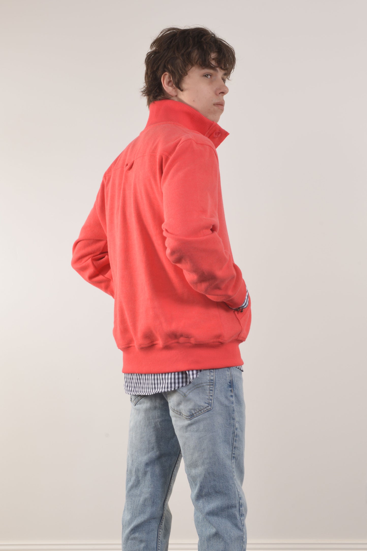 3 BUTTON SWEAT 26- Red (UNSEX)