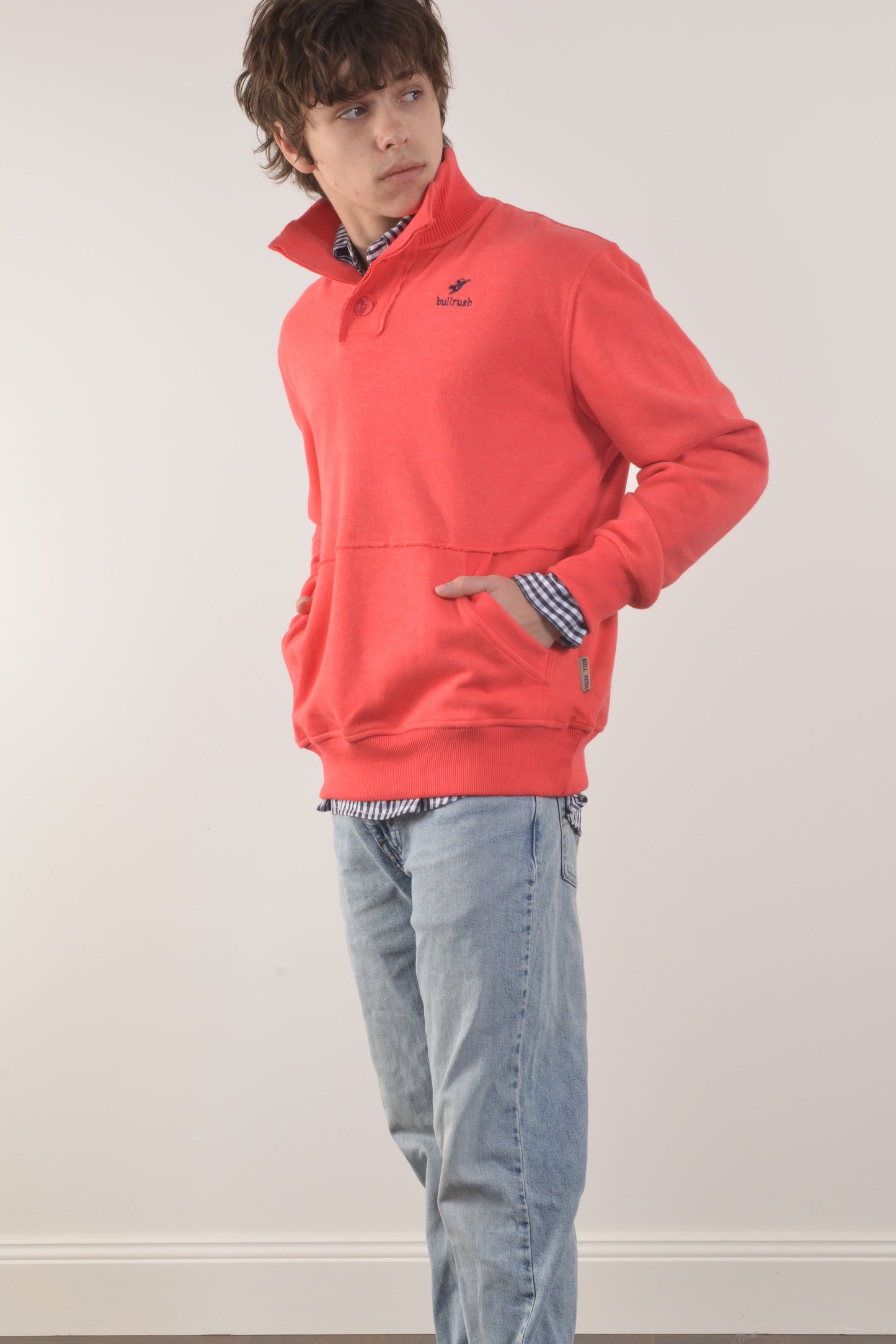 3 BUTTON SWEAT 26- Red (UNSEX)