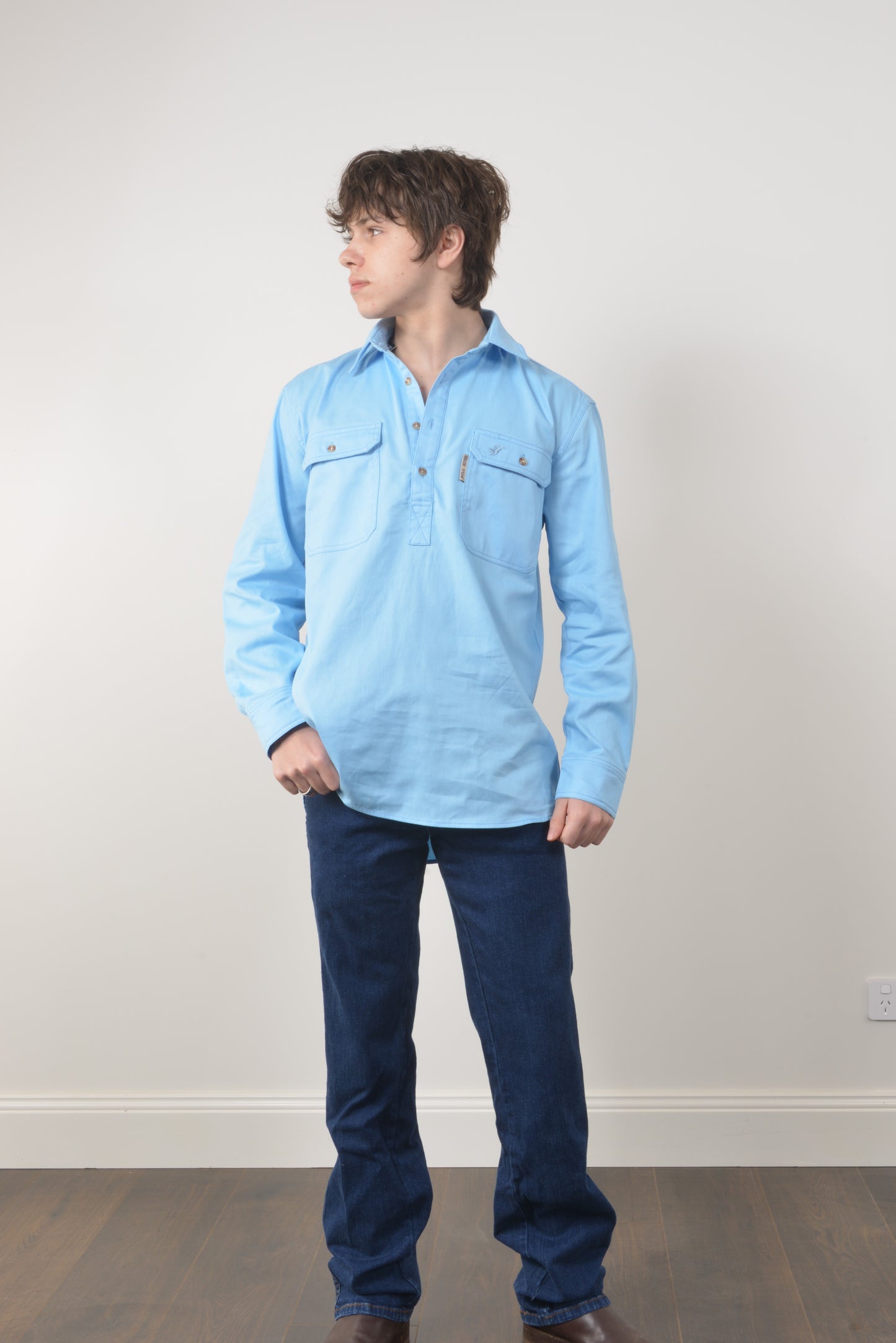 HEAVY WEIGHT PRAIRIE SHIRT (unisex) - Baby Blue