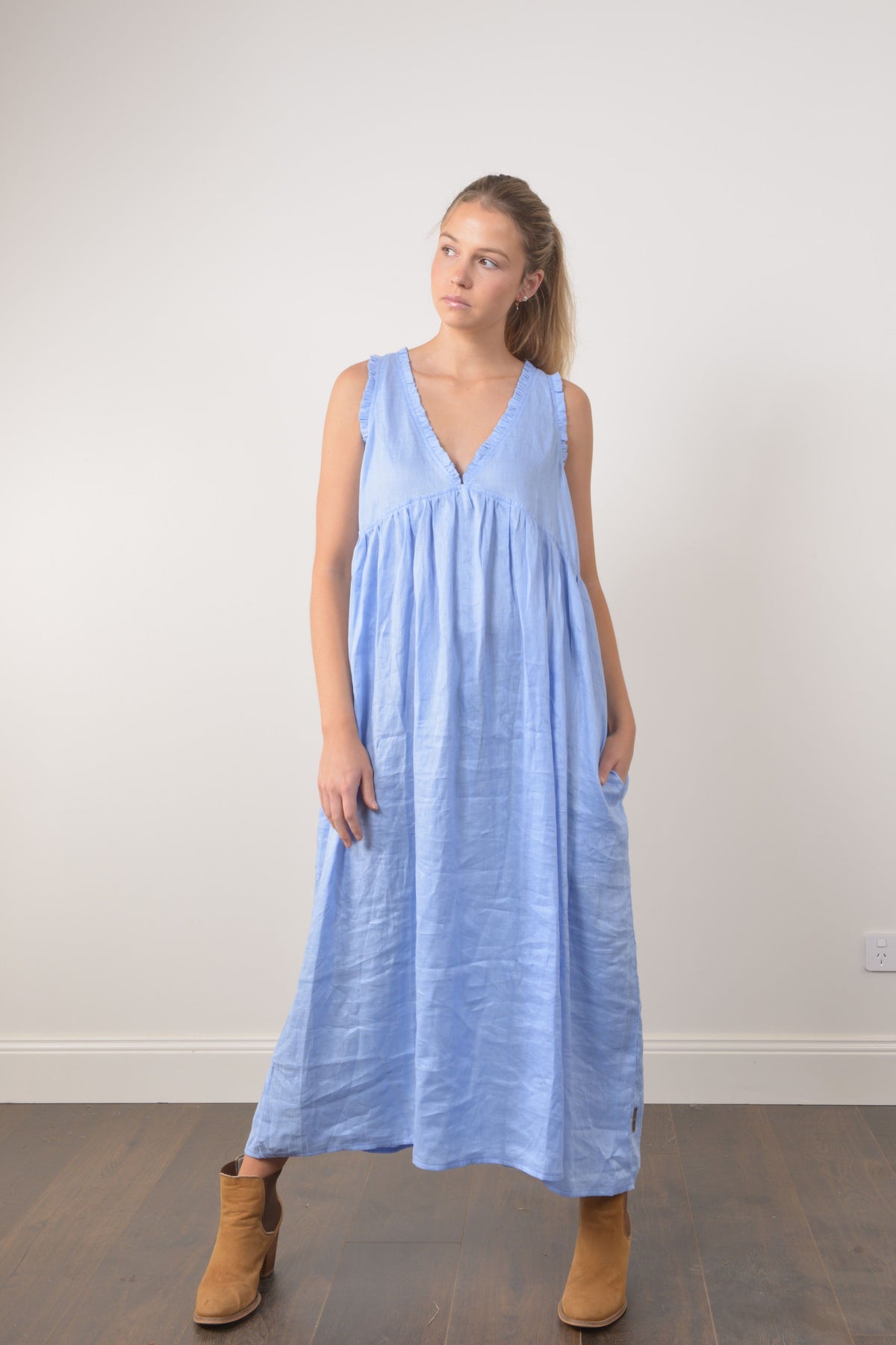 CLARA DRESS - Blue