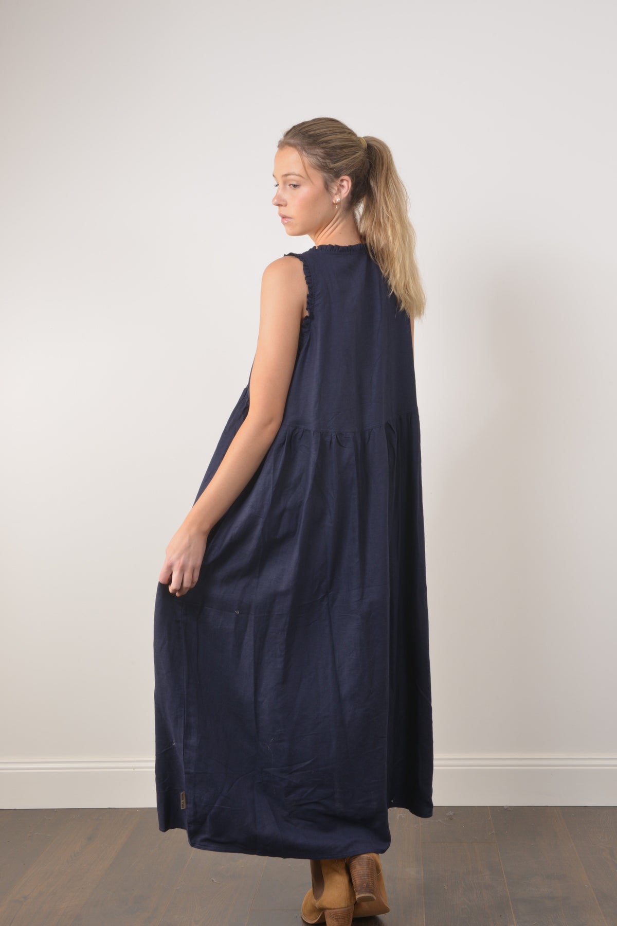 CLARA DRESS - Navy