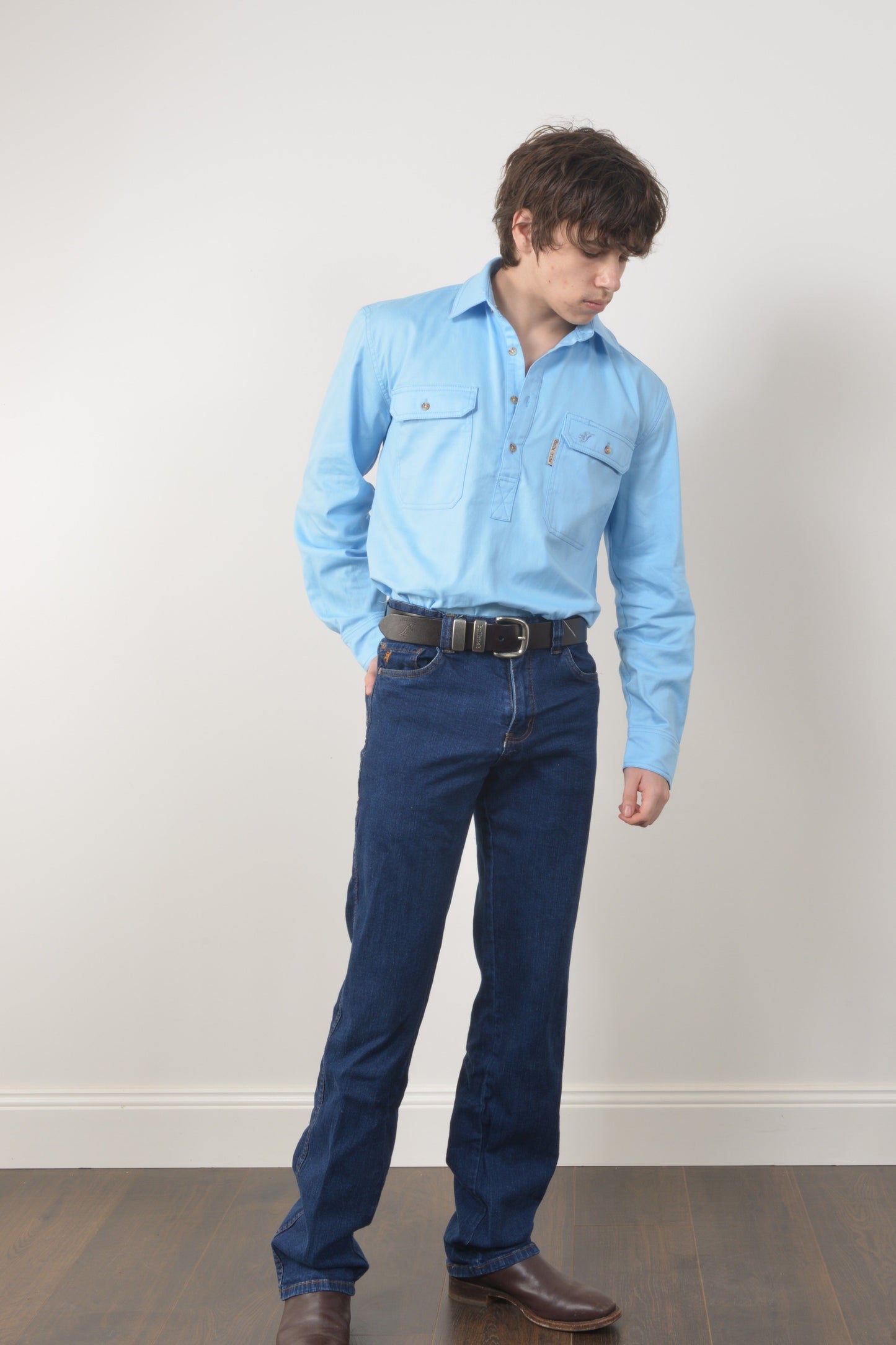 HEAVY WEIGHT PRAIRIE SHIRT (unisex) - Baby Blue