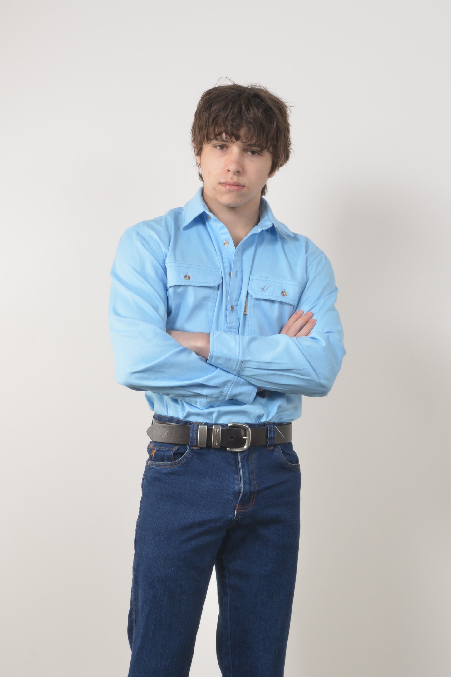 HEAVY WEIGHT PRAIRIE SHIRT (unisex) - Baby Blue