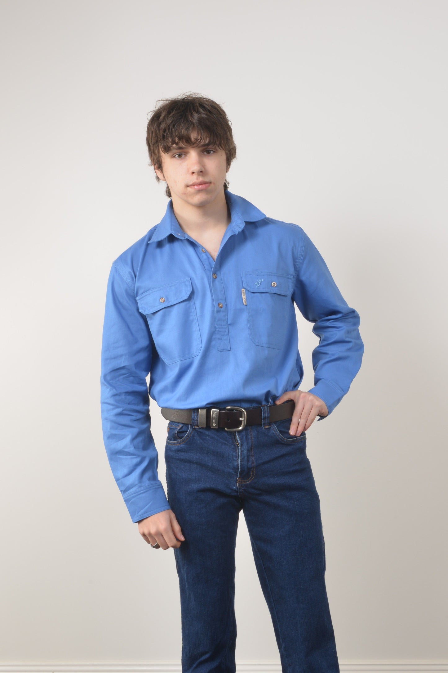HEAVY WEIGHT PRAIRIE SHIRT (unisex) - Cobalt