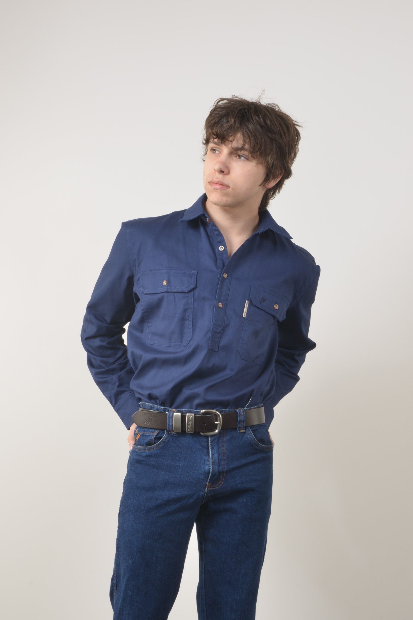 HEAVY WEIGHT PRAIRIE SHIRT (unisex) - Navy