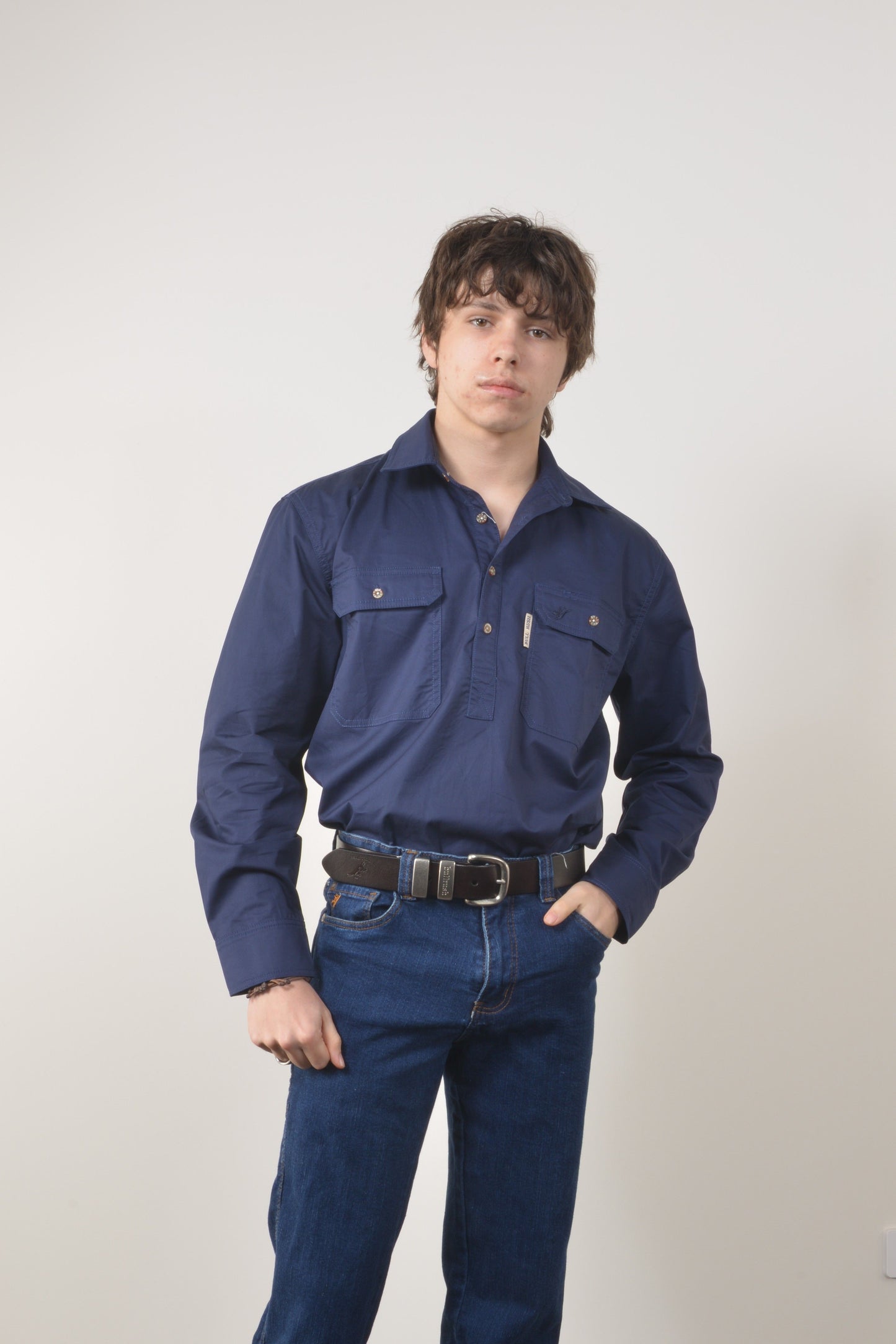 LIGHT WEIGHT PRAIRIE SHIRT (unisex) - Navy