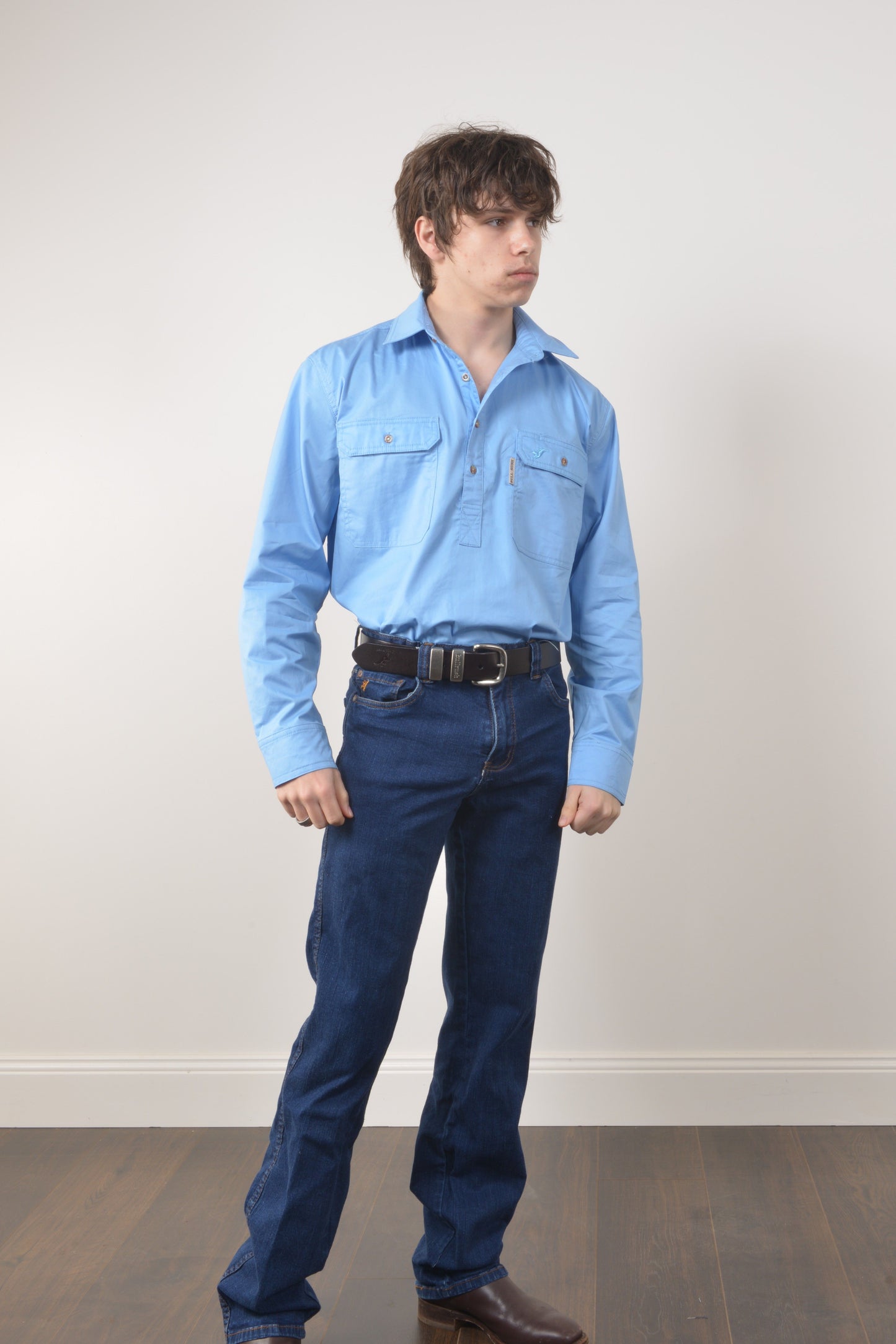 LIGHT WEIGHT PRAIRIE SHIRT (unisex) - Baby Blue