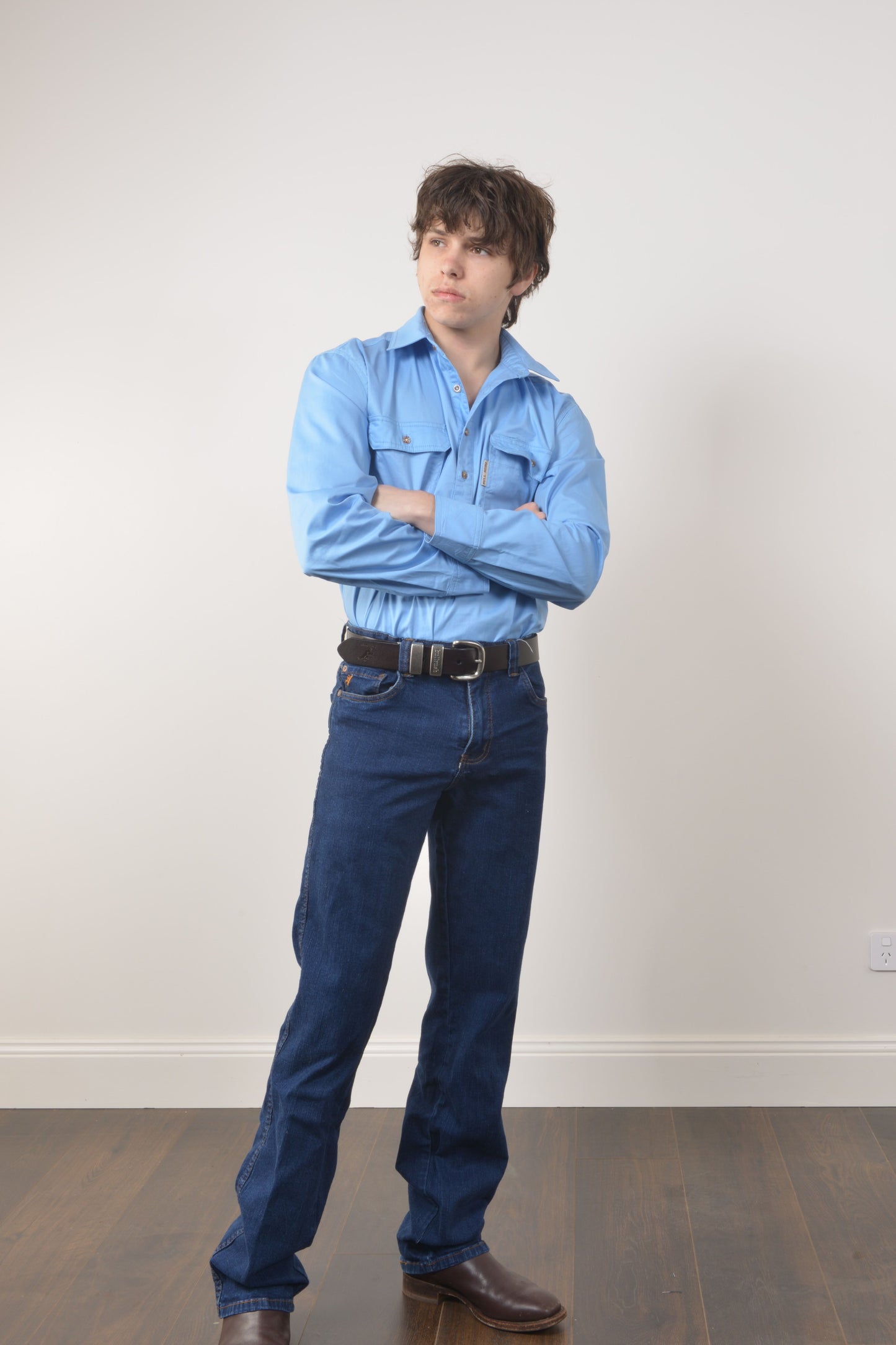LIGHT WEIGHT PRAIRIE SHIRT (unisex) - Baby Blue