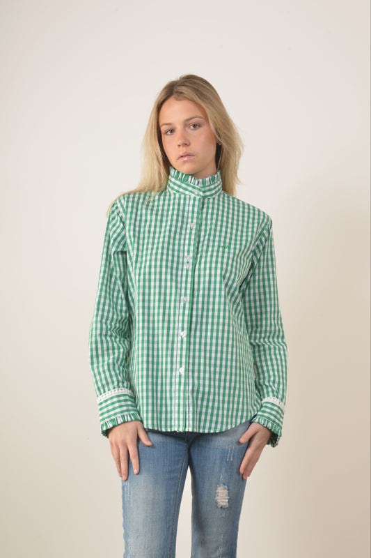 COLLINGROVE GINGHAM SHIRT- Green