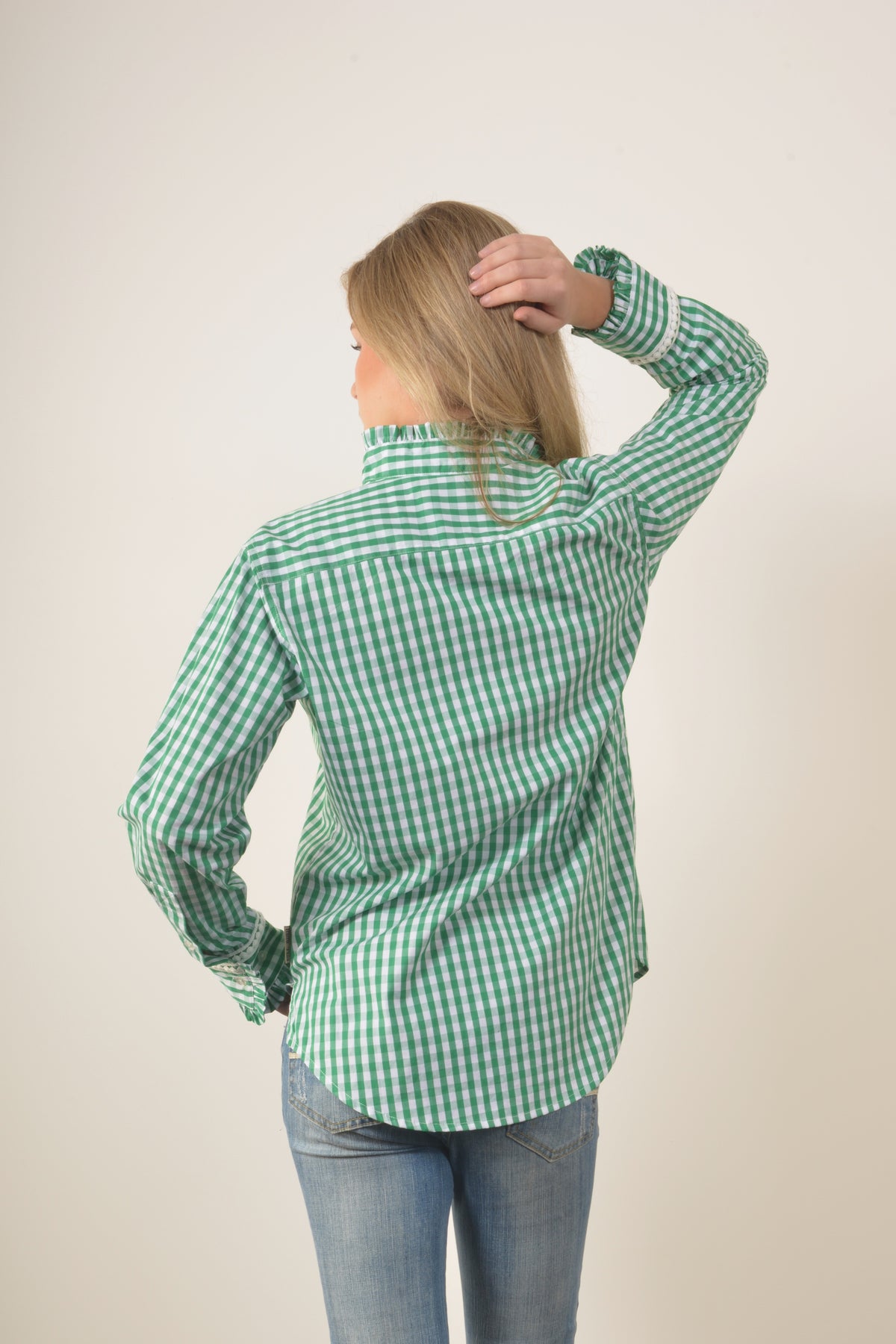 COLLINGROVE GINGHAM SHIRT- Green