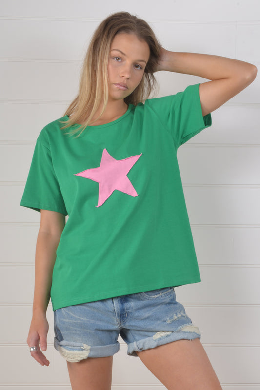 STAR SILHOUETTE TEE- Green