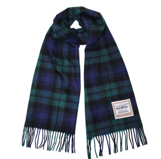 Pure Wool Scarf - Black Watch Tartan
