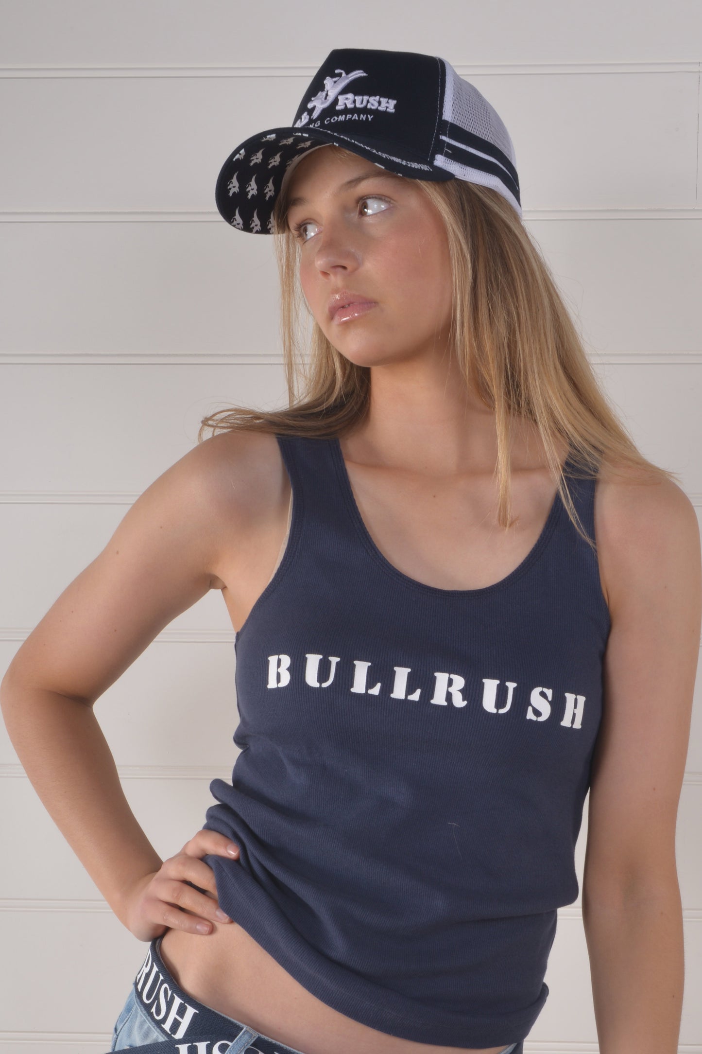 BULLRUSH TRUCKER CAP 23-Navy