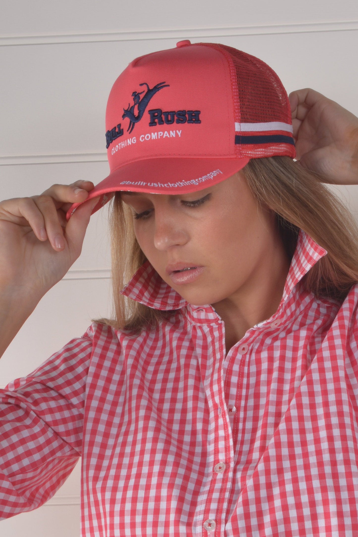 🎁 BULLRUSH TRUCKER CAP 23-Pink (15% off)
