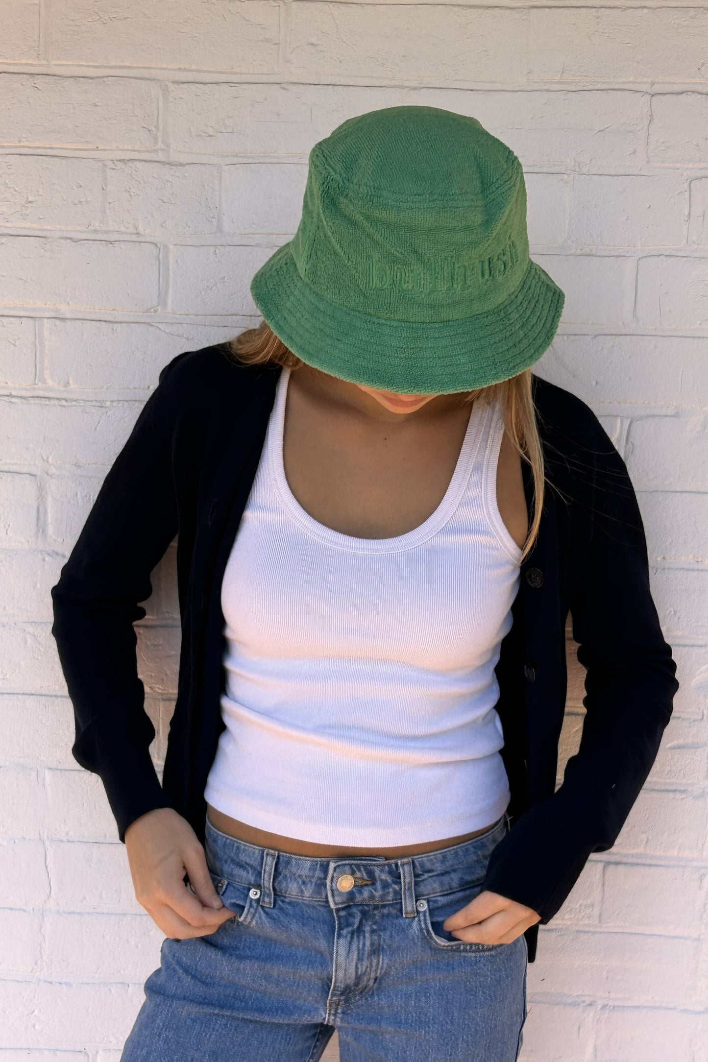 TERRY TOWELLING HAT - GREEN