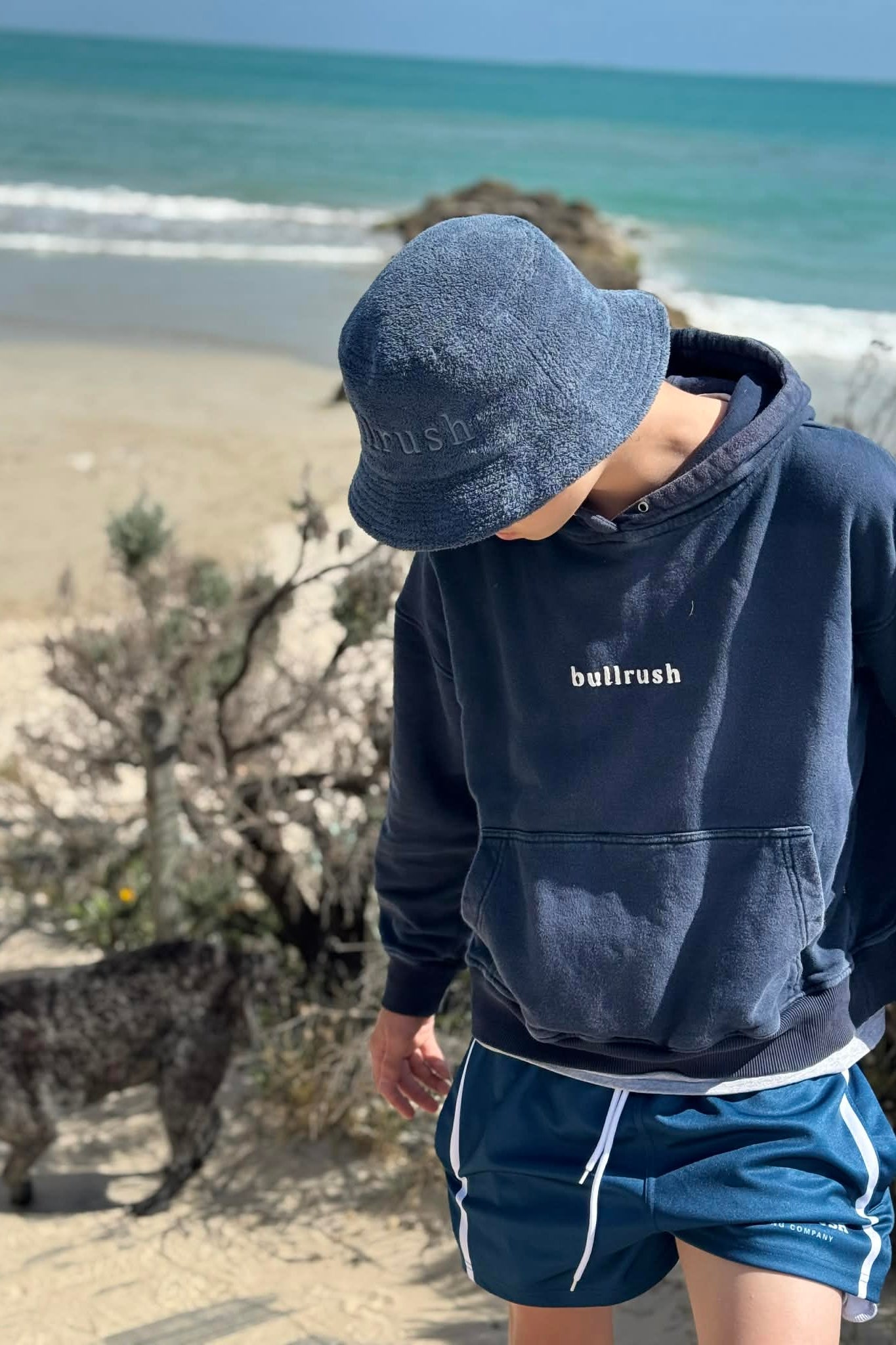 TERRY TOWELLING HAT - NAVY