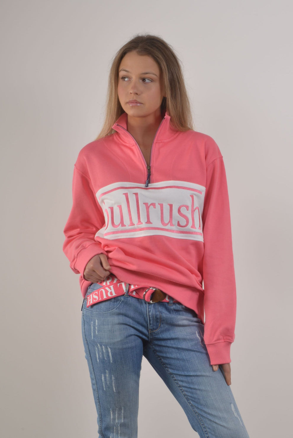 Sweat Rushing ZIP SWEAT 25- PINK – BullRush Clothing