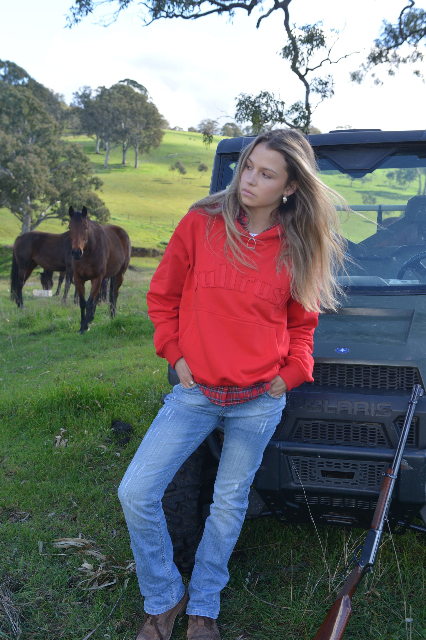 RAW 26 HOODIE- Red (UNISEX)