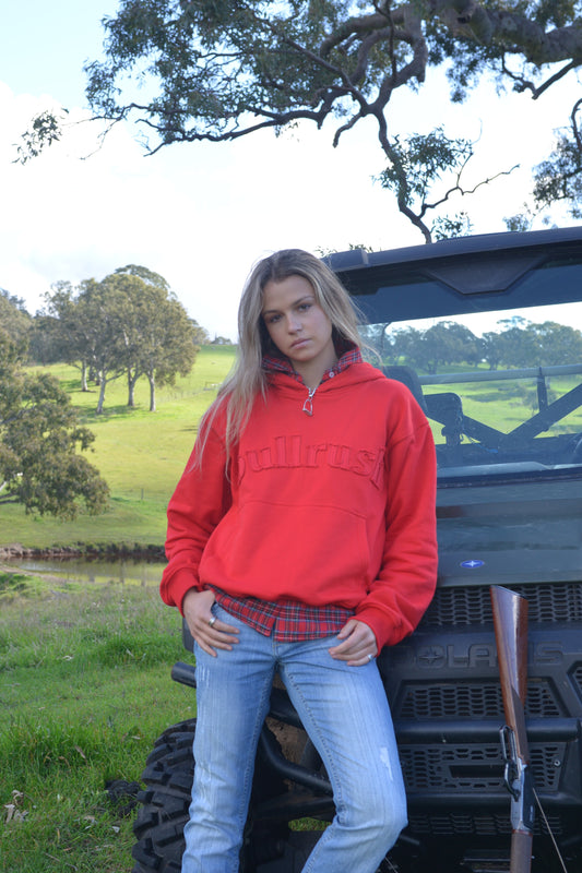 RAW 26 HOODIE- Red (UNISEX)