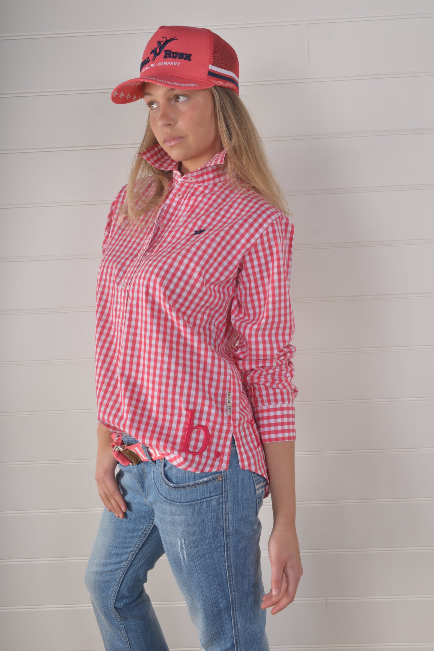 SEASCAPE BLAIR GINGHAM SHIRT-Pink