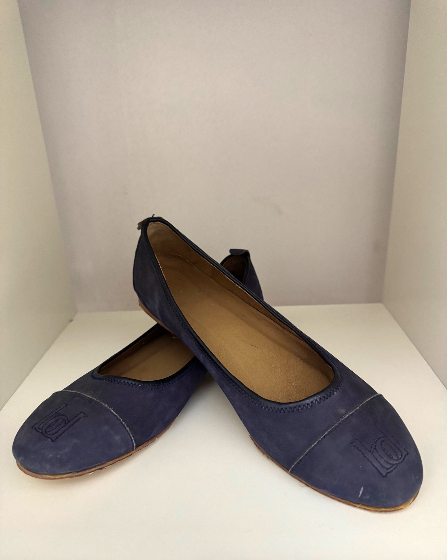 BULLRUSH SAMPLE BALLET SLIPPER-NAVY