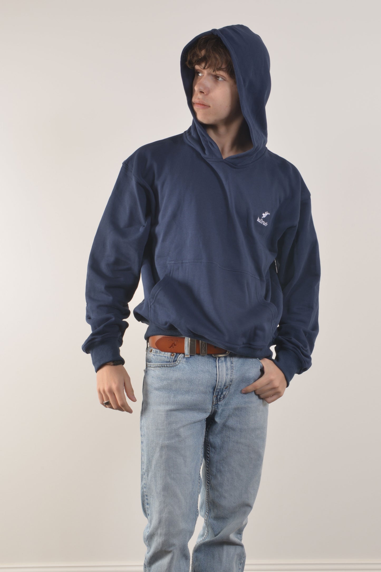 VARSITY HOODIE- Navy (UNISEX)