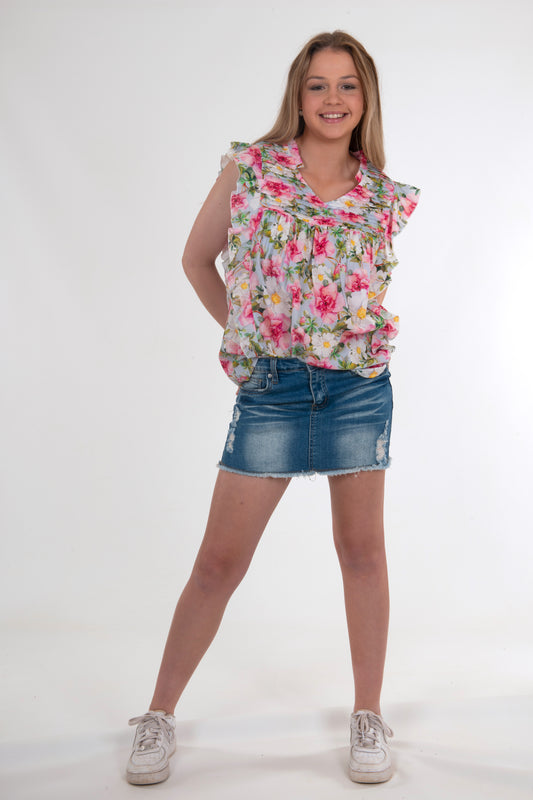 ADELA PLEAT TOP